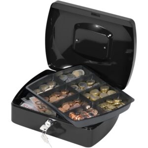 Q Connect Cash Box 10" Black