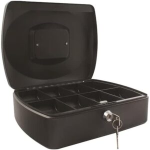 Q Connect Cash Box 12" Black