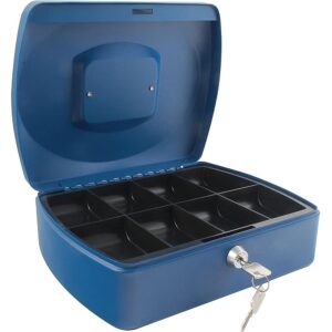 Q Connect Cash Box 10" Blue