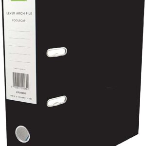 Q Connect Lever Arch File F/Cap Black