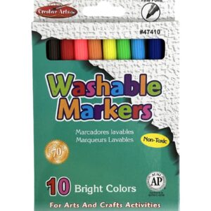 Charles Leonard Marker Washable Fine Tip 10 Ast