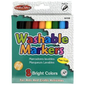 Charles Leonard Markers Washable Broad 8 Ast