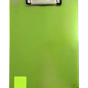 Charles Leonard Clipboard Plastic Letter Neon Gree