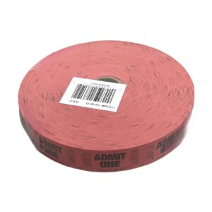 Maco Single Roll Tickets - Admit One Red