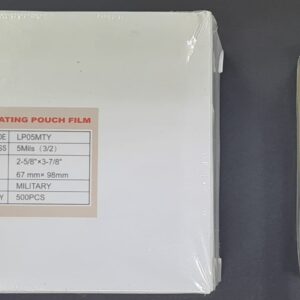 Military Laminating Pouch 2-5/8x3-7/8  5Mil