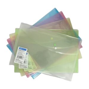 Rapesco Popper Wallet Foolscap Pastel Assorted Col