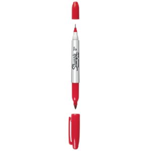 Sharpie Permanent Marker Twin Tip Red