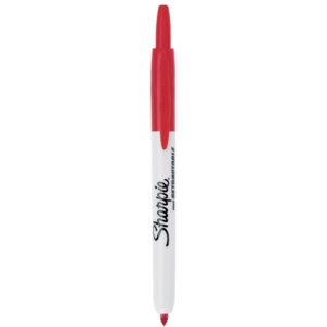 Sharpie Retract Permanent Marker Red F