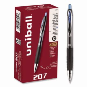 Uniball Signio Gel 207 Rtr Pen Blue Med