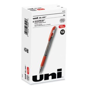 Uniball Gel Grip Pen Red Medium