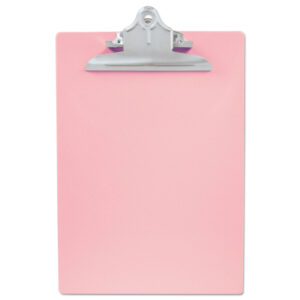 Sau Plastic Clipboard Pink Letter/A4