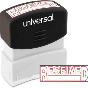 Unv Message Stamp - Received Red