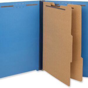 Unv P Board 6 Sec Folder Legal Blue