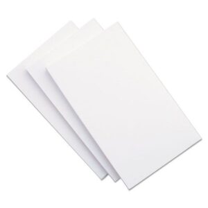 Unv Index Cards White 5x8 Plain