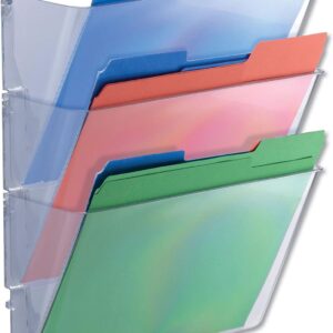 Unv 3 Pocket Wall File 13x14 Clear