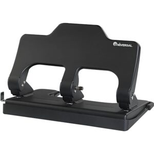 Unv Power Assist Heavy Duty 3 Hole Punch