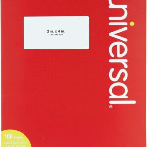 Unv Laser/Inkjet Labels 2x4 White