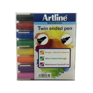 Artline Flip Chart Twin End Markers Assorted