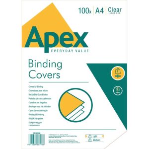 Fellowes apex Binding Cover A4 Clear Pk/100
