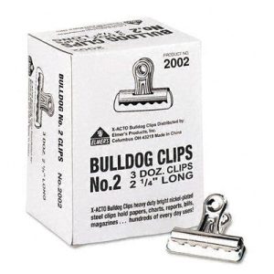 H/Boston Silv Bulldog Clips 2-1/4"#2
