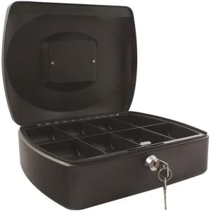 Q Connect Cash Box 12" Black