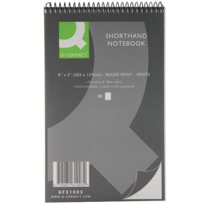 Q Connect Shorthand Notebook