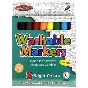Charles Leonard Markers Washable Broad 8 Ast