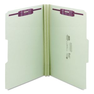 Smead P Board 2 Sec Folder Legal Green