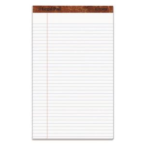 Tops Ruled Pad 8.5x14 White