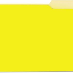 Unv Interior File Folder Lettersize Yellow