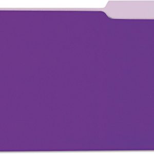 Unv Interior File Folder lettersize Violet