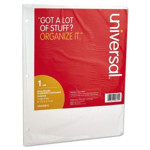 Unv Write-On 5 Tab Indexes White