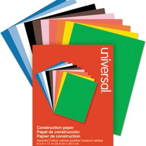 Unv Construction Paper 9x12 Assorted Pk/200