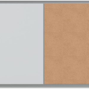 Unv White Dry Erase/Cork Board 24x18