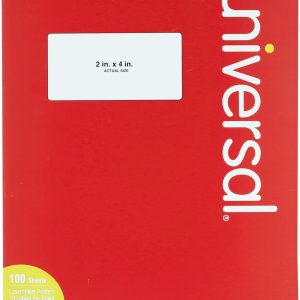 Unv Laser/Inkjet Labels 2x4 White