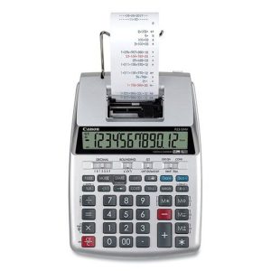 Cannon Desk Calculator 12 Digit 2 Color
