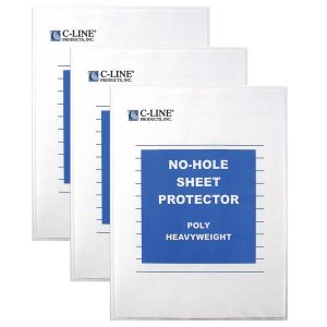 C Line No Hole Sheet Protector 8.5x11