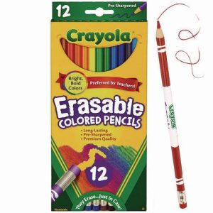 Crayola Coloured Erasble Pencils Pk/12