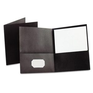 Oxford Twin Pocket Folder 8.5x11 Black