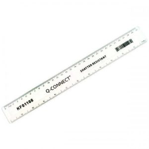 Q Connect Shatterproof Ruler 30cm/12"