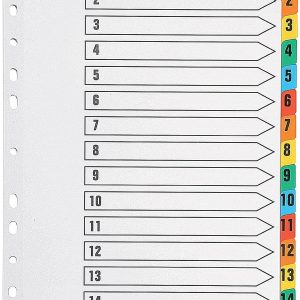 Q Connect Indexes 1-15 Multicolour A4