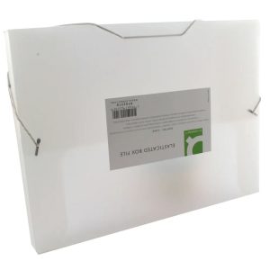 Q Connect Elasticated Box File Clear
