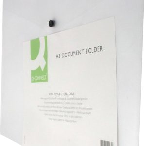 Q Connect Plastic Document Folder A3 Clr