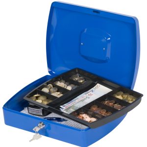 Q Connect Cash Box 12" Blue