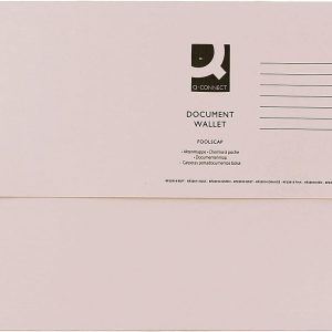 Q Connect Document Wallet F/cap Buff