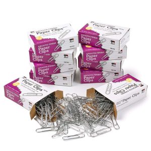 Charles Leonard Paper Clips Silver Jumbo