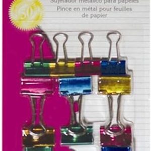 Charles Leonard Binder Clip Metalic Asst Sizes