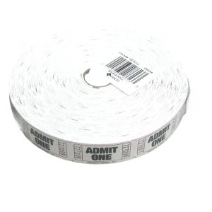 Maco Single Roll Tickets Admit White