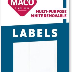 Maco Multi-Purpose Labels 1 1/2 X 3 Whit