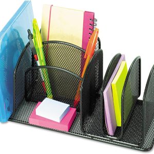 Safco Mesh Deluxe Organizer Black